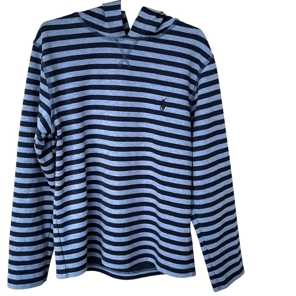 Polo Ralph Lauren Kids Striped Hooded Long Sleeve Pullover Size Small 8